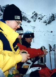 G&auml;nget fikar i backen