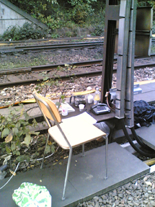 Signalvaktskontoret invid sp&aring;ret vid Stockholm s&ouml;dra.