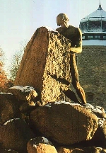 Staty flyttar stenblock